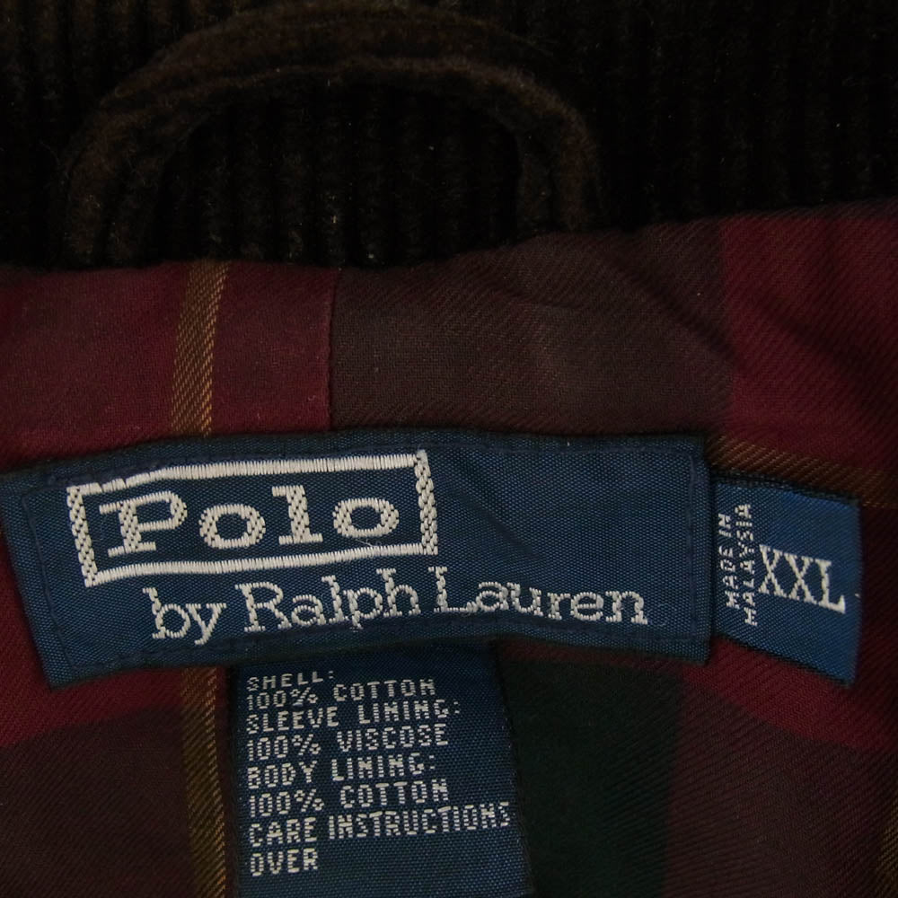 POLO RALPH LAUREN ポロ・ラルフローレン コーデュロイ スポーツマン ハンティング ジャケット ブラウン系 XXL【中古】