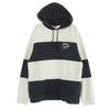 Supreme シュプリーム 19SS NIKE stripe hooded sweatshirt ブラック系 ホワイト系 L【中古】
