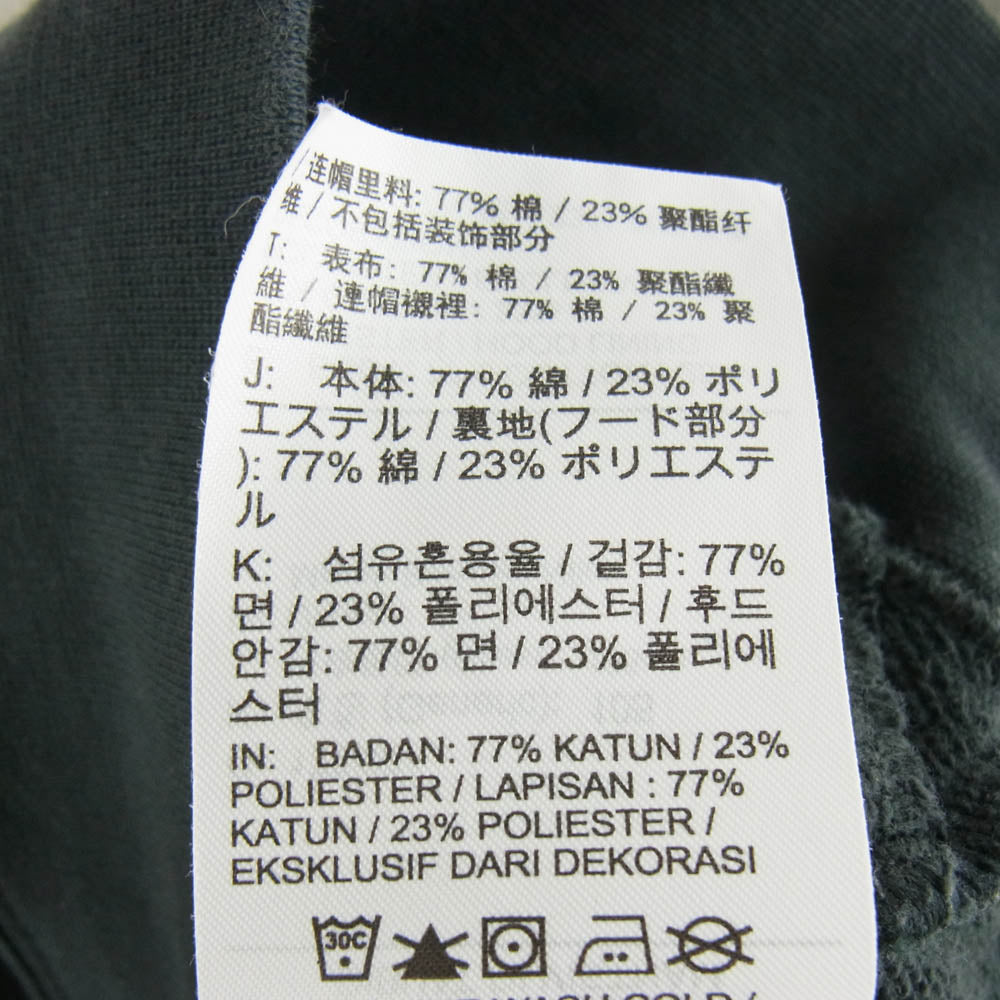 Supreme シュプリーム 19SS NIKE stripe hooded sweatshirt ブラック系 ホワイト系 L【中古】