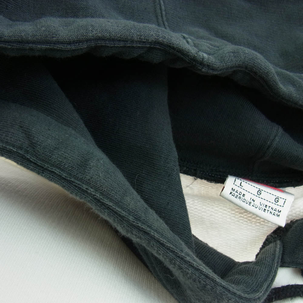 Supreme シュプリーム 19SS NIKE stripe hooded sweatshirt ブラック系 ホワイト系 L【中古】