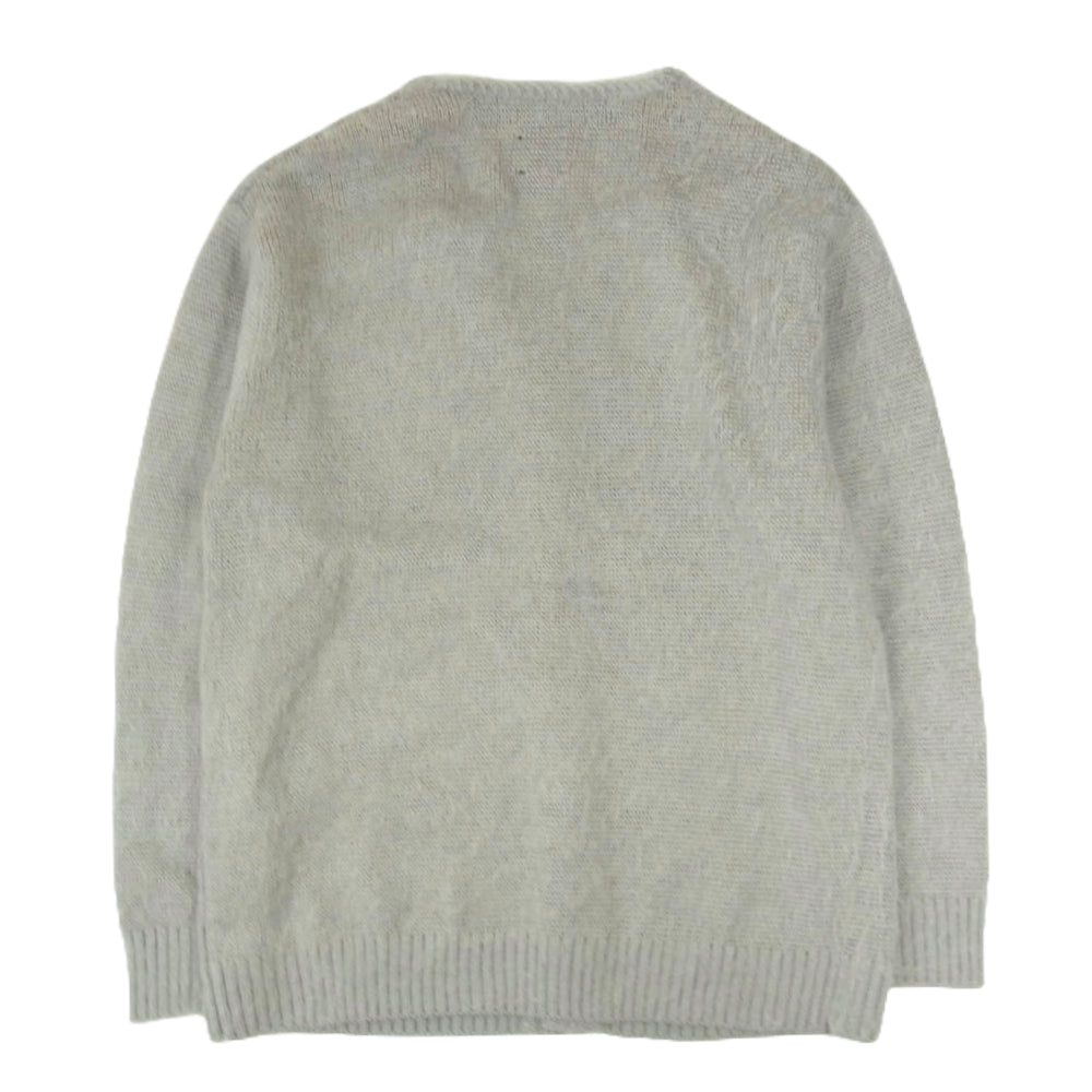 Needles ニードルス LQ376 × STUDIOUS ステュディオス Mohair Cardigan モヘア カーディガン ニット グレー系 M【中古】