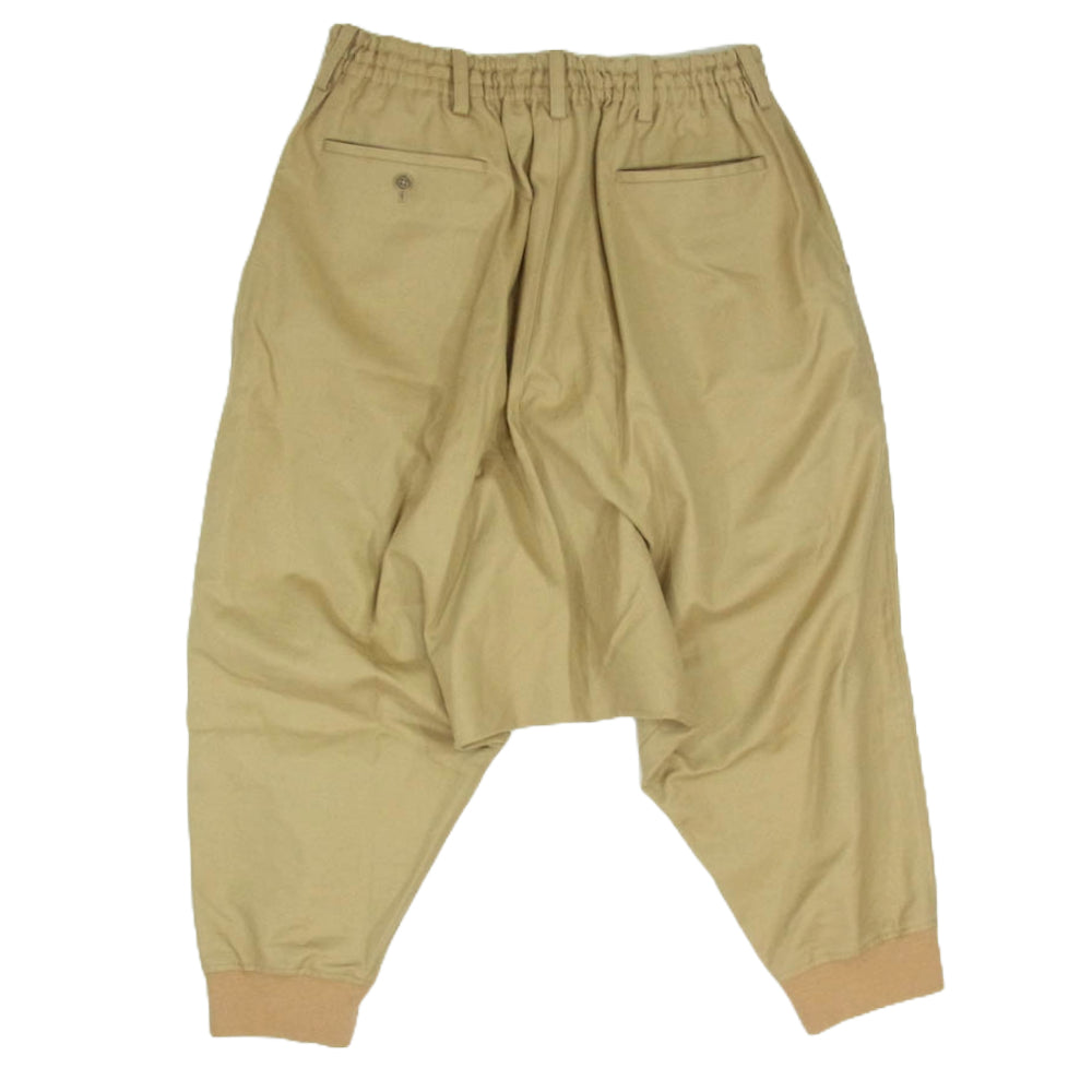 Yohji Yamamoto ヨウジヤマモト UB-P44-014 S'YTE サイト French Worker Surge Hem Rib Balloon Saruel Pants フレンチ ワーカーミリタリー サルエル パンツ ブラウン系 3【中古】