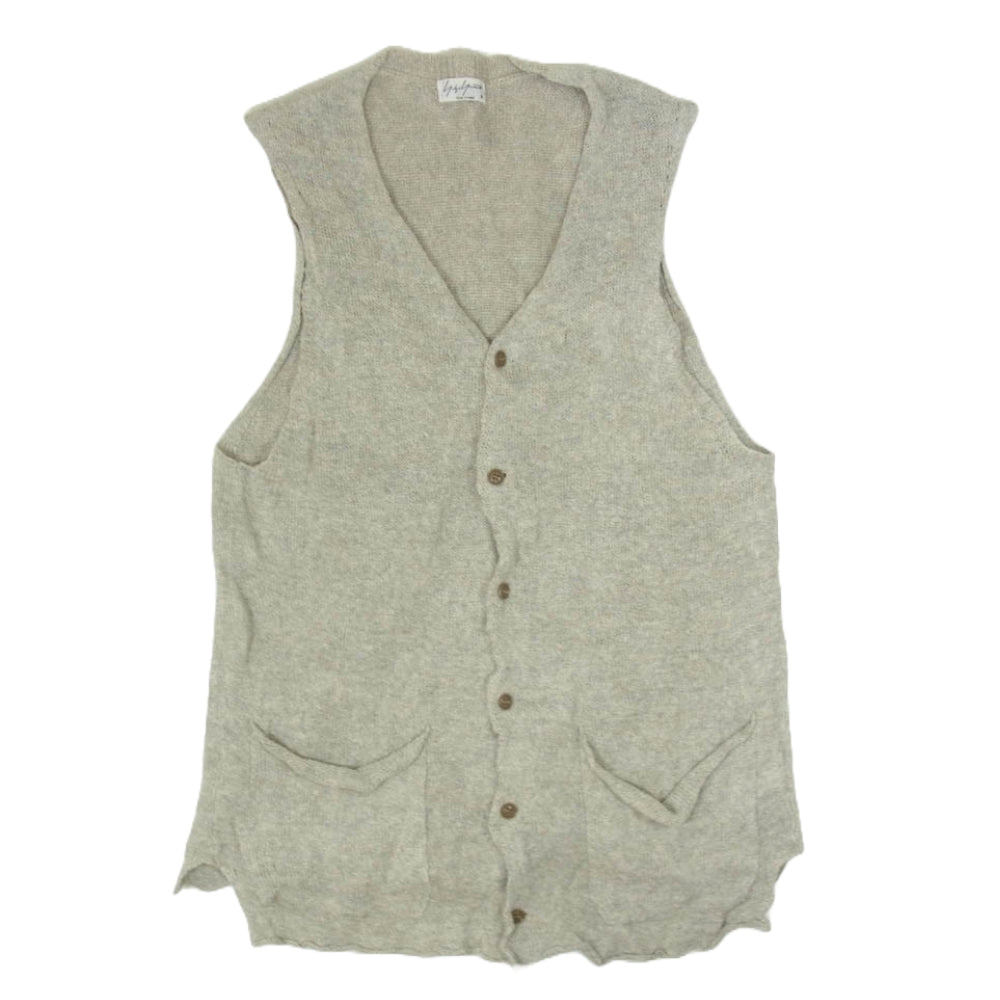 Yohji Yamamoto POUR HOMME ヨウジヤマモトプールオム 17SS HD-K88-380 リネン ロング ベスト ジレ ベージュ系 3【中古】