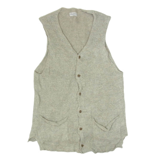 Yohji Yamamoto POUR HOMME ヨウジヤマモトプールオム 17SS HD-K88-380 リネン ロング ベスト ジレ ベージュ系 3【中古】
