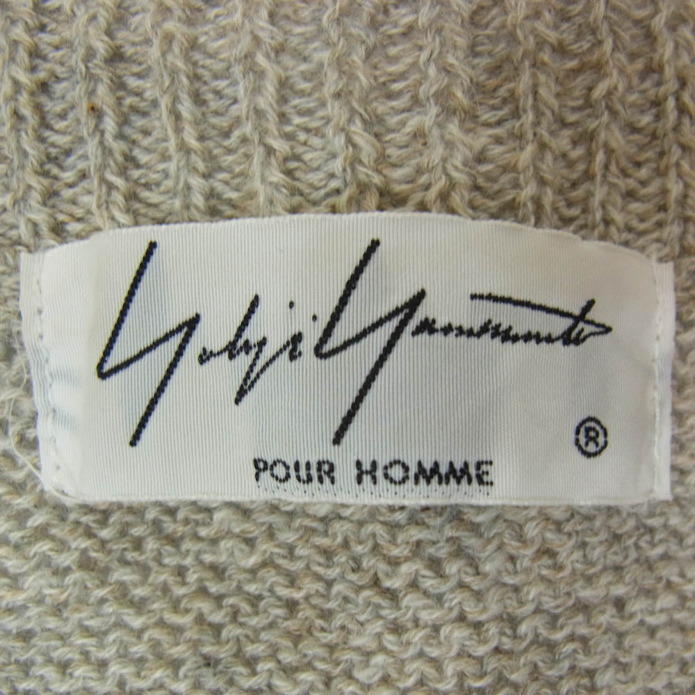 Yohji Yamamoto POUR HOMME ヨウジヤマモトプールオム 17SS HD-K88-380 リネン ロング ベスト ジレ ベージュ系 3【中古】