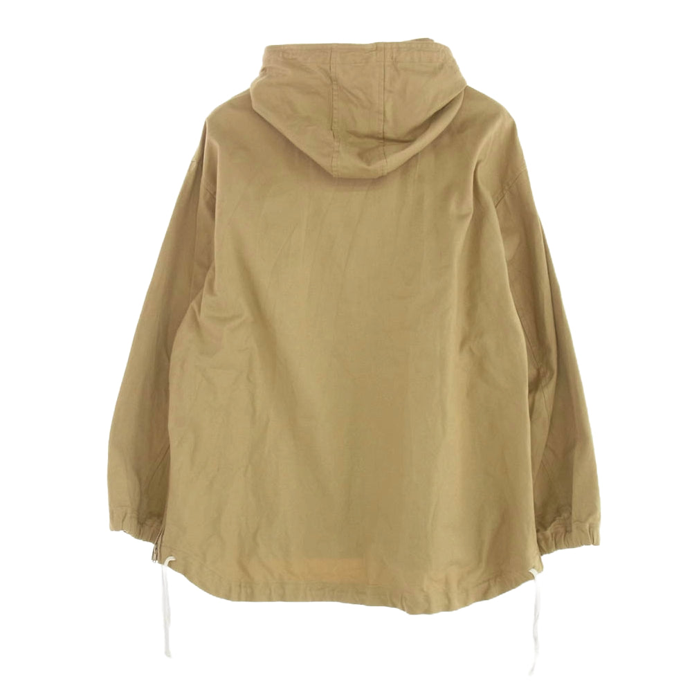 Yohji Yamamoto ヨウジヤマモト UB-Y16-014 S'YTE サイト French Worker Surge Military Pullover Zip Hood Jacket フレンチ ワーカーミリタリー プルオーバー フーデッド ジャケット カーキ系 3【中古】