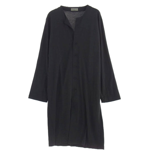 Yohji Yamamoto POUR HOMME ヨウジヤマモトプールオム 20SS HN-T48-087 コットン ロング カーディガン ブラック系 3【中古】