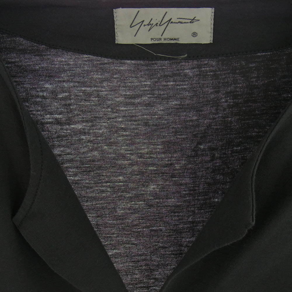 Yohji Yamamoto POUR HOMME ヨウジヤマモトプールオム 20SS HN-T48-087 コットン ロング カーディガン ブラック系 3【中古】
