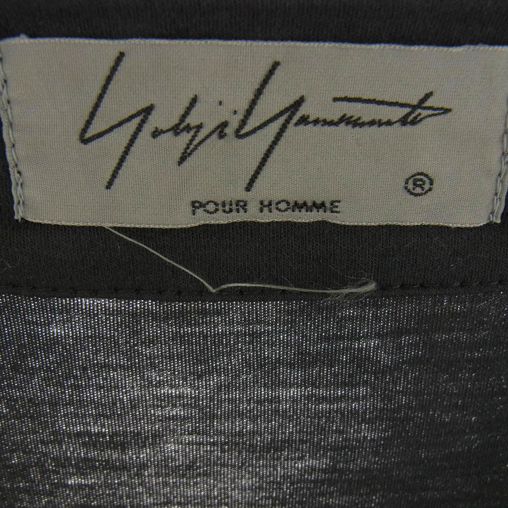 Yohji Yamamoto POUR HOMME ヨウジヤマモトプールオム 20SS HN-T48-087 コットン ロング カーディガン ブラック系 3【中古】