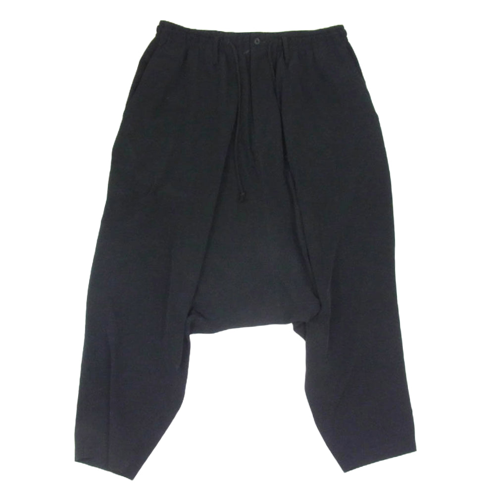 Yohji Yamamoto POUR HOMME ヨウジヤマモトプールオム 22SS HG-P11-500 TUXEDO DECINE SARROUEL PANTS トリアセテート サルエル パンツ ブラック系 3【中古】