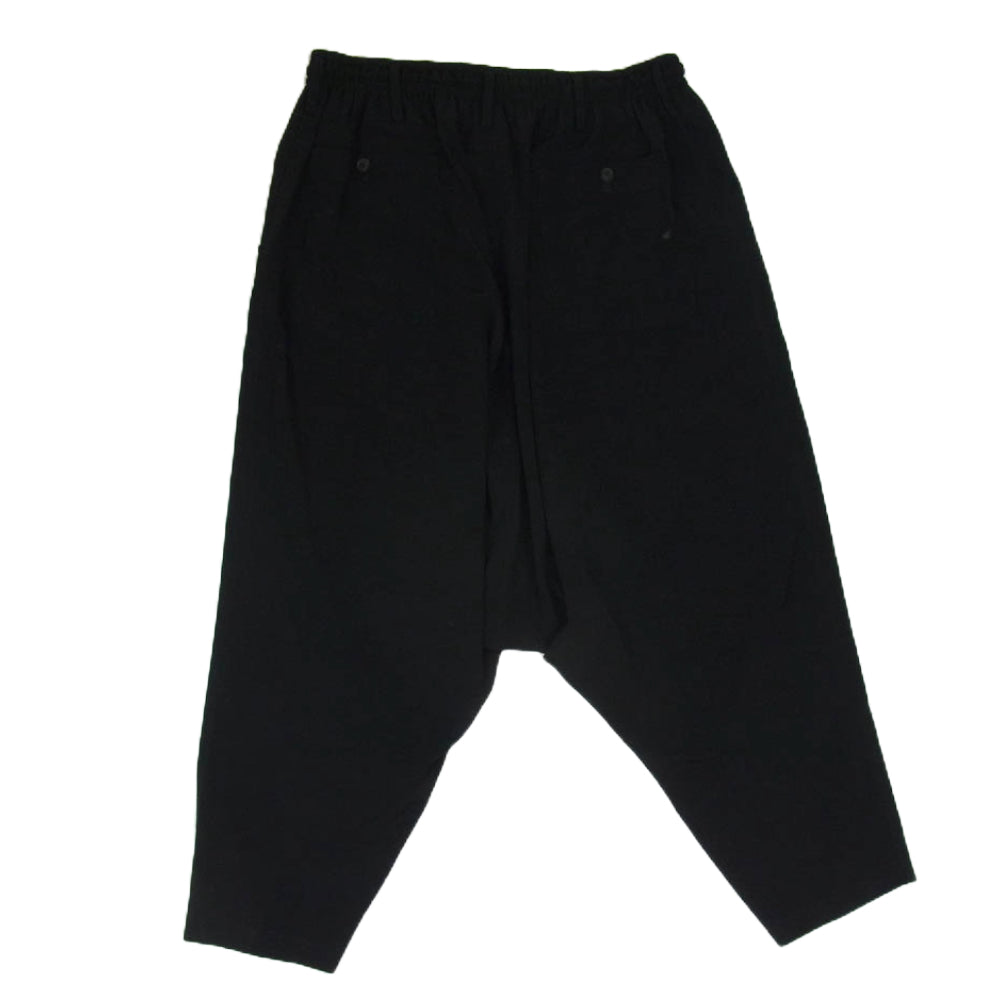 Yohji Yamamoto POUR HOMME ヨウジヤマモトプールオム 22SS HG-P11-500 TUXEDO DECINE SARROUEL PANTS トリアセテート サルエル パンツ ブラック系 3【中古】