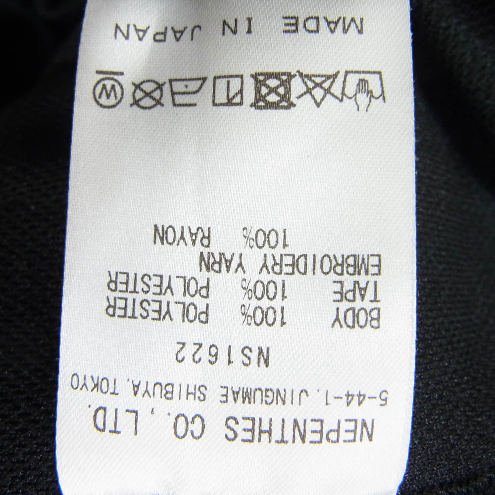 Needles ニードルス NS1622 ×BEAVER  TRACK PANT トラックパンツ ブラック系 S【中古】