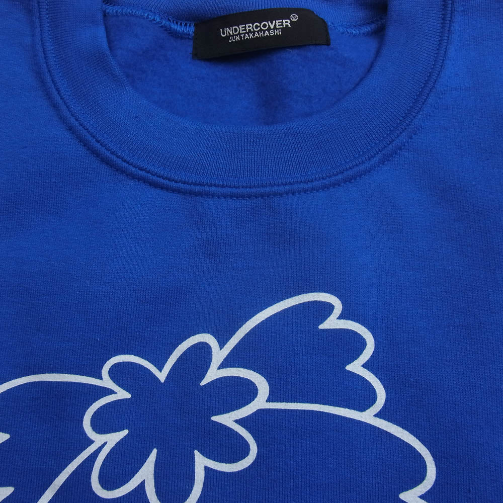 UNDERCOVER アンダーカバー 22AW UC2B9813 VERDY SWEATSHIRT ヴェルディ プリント スウェット トレーナー ブルー系【中古】