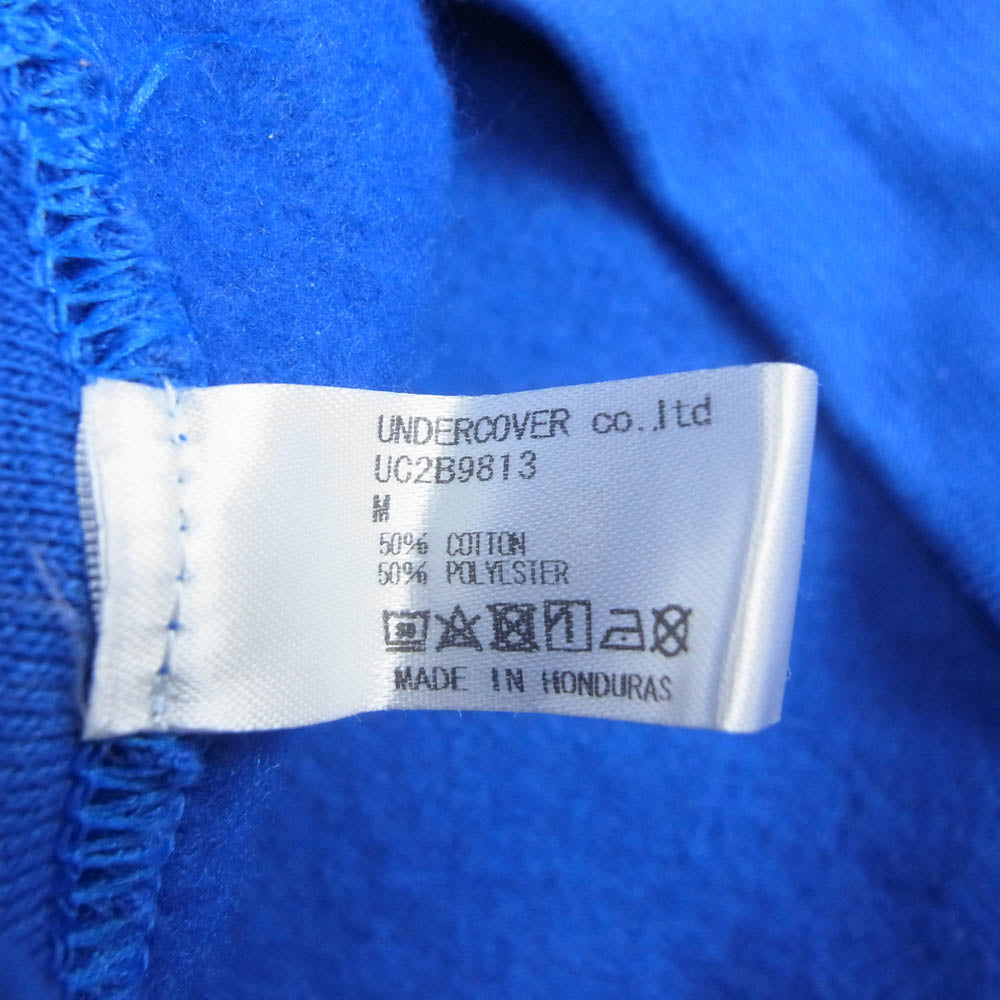 UNDERCOVER アンダーカバー 22AW UC2B9813 VERDY SWEATSHIRT ヴェルディ プリント スウェット トレーナー ブルー系【中古】