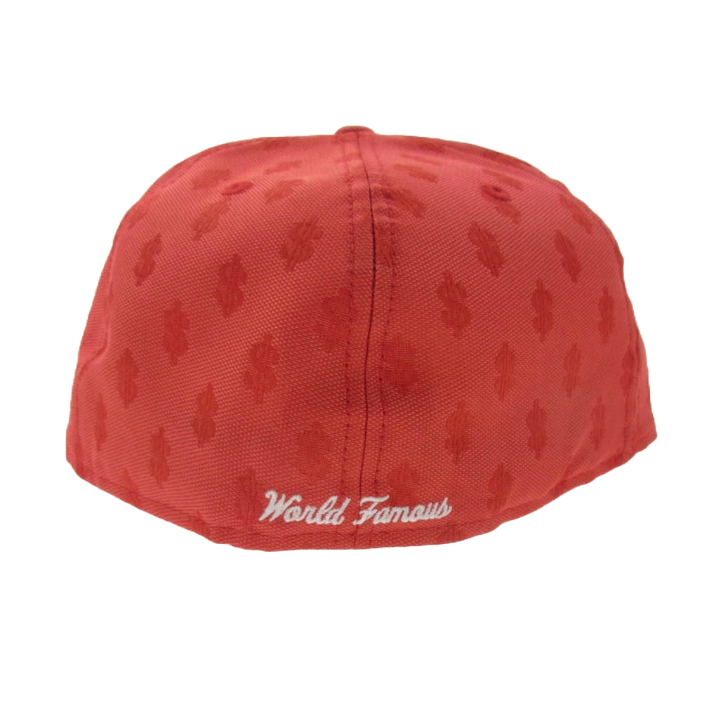 Supreme シュプリーム 18SS NEW ERA ニューエラ MONOGRAM BOX LOGO モノグラム ボックスロゴ キャップ 帽子 レッド レッド系 59.6cm【中古】
