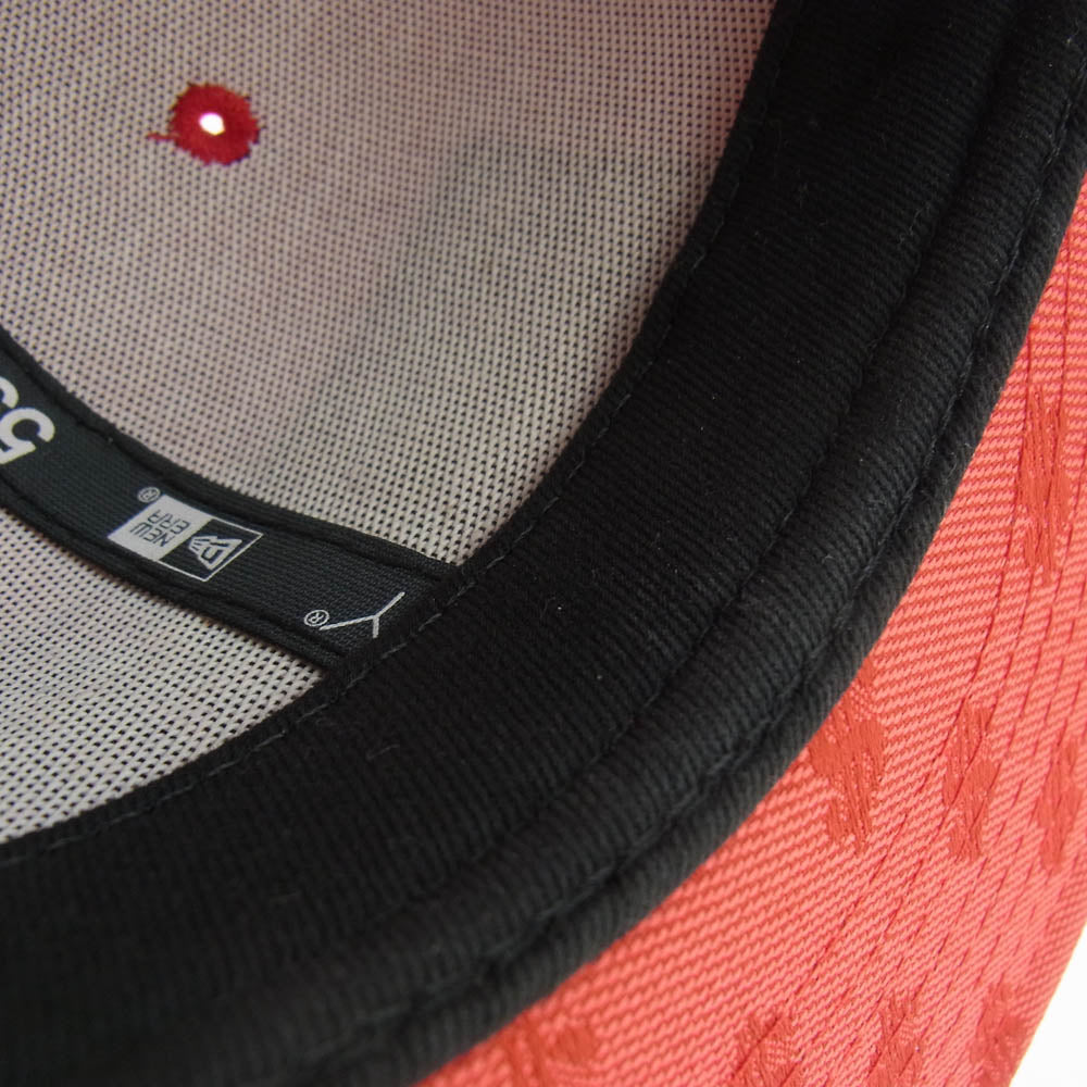 Supreme シュプリーム 18SS NEW ERA ニューエラ MONOGRAM BOX LOGO モノグラム ボックスロゴ キャップ 帽子 レッド レッド系 59.6cm【中古】