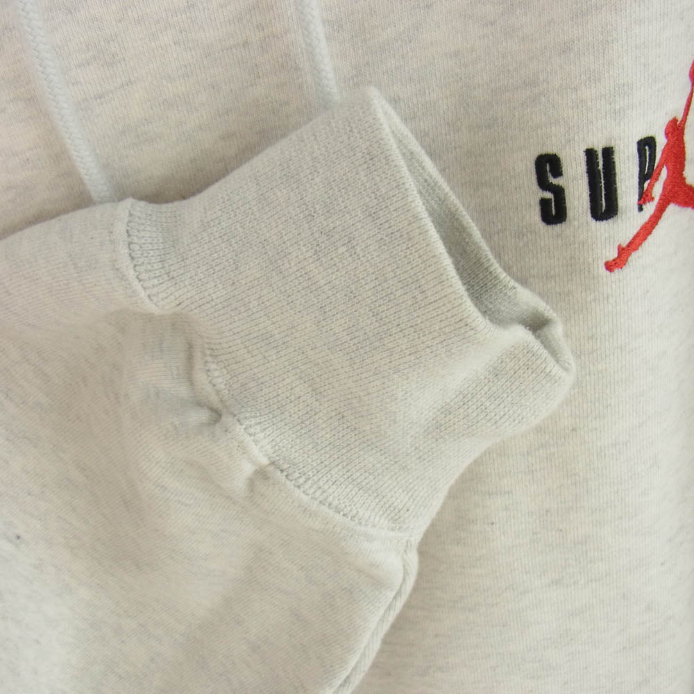 Supreme シュプリーム 24AW Jordan Hooded Sweatshirt ジョーダン ロゴプリントプルオーバー パーカー フーディー グレー系 M【中古】