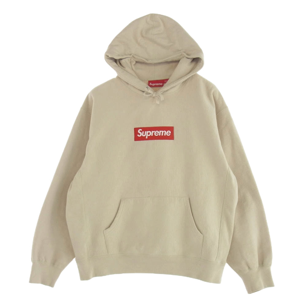 Supreme シュプリーム 24AW Box Logo Hooded Sweatshirt Stone ボックスロゴ プルオーバー パーカー フーディー ストーン ベージュ系 M【中古】