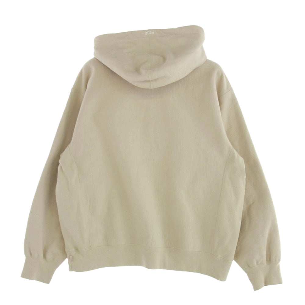 Supreme シュプリーム 24AW Box Logo Hooded Sweatshirt Stone ボックスロゴ プルオーバー パーカー フーディー ストーン ベージュ系 M【中古】