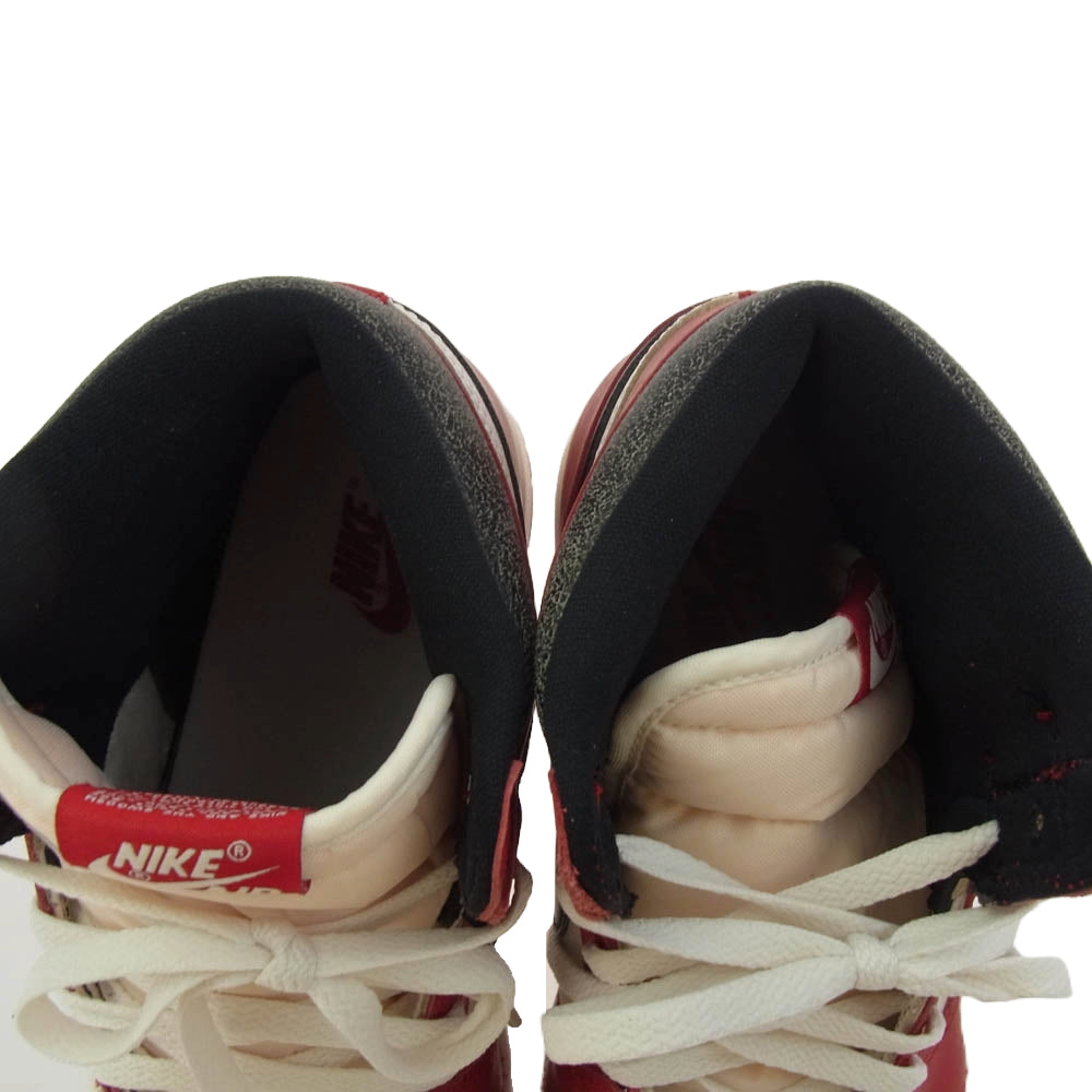 NIKE ナイキ DZ5484-612 Air Jordan 1 High OG Lost & Found Chicago エアジョーダン1 ハイ ロスト & ファウンド シカゴ ハイカット スニーカー レッド系 ホワイト系 27cm【極上美品】【中古】