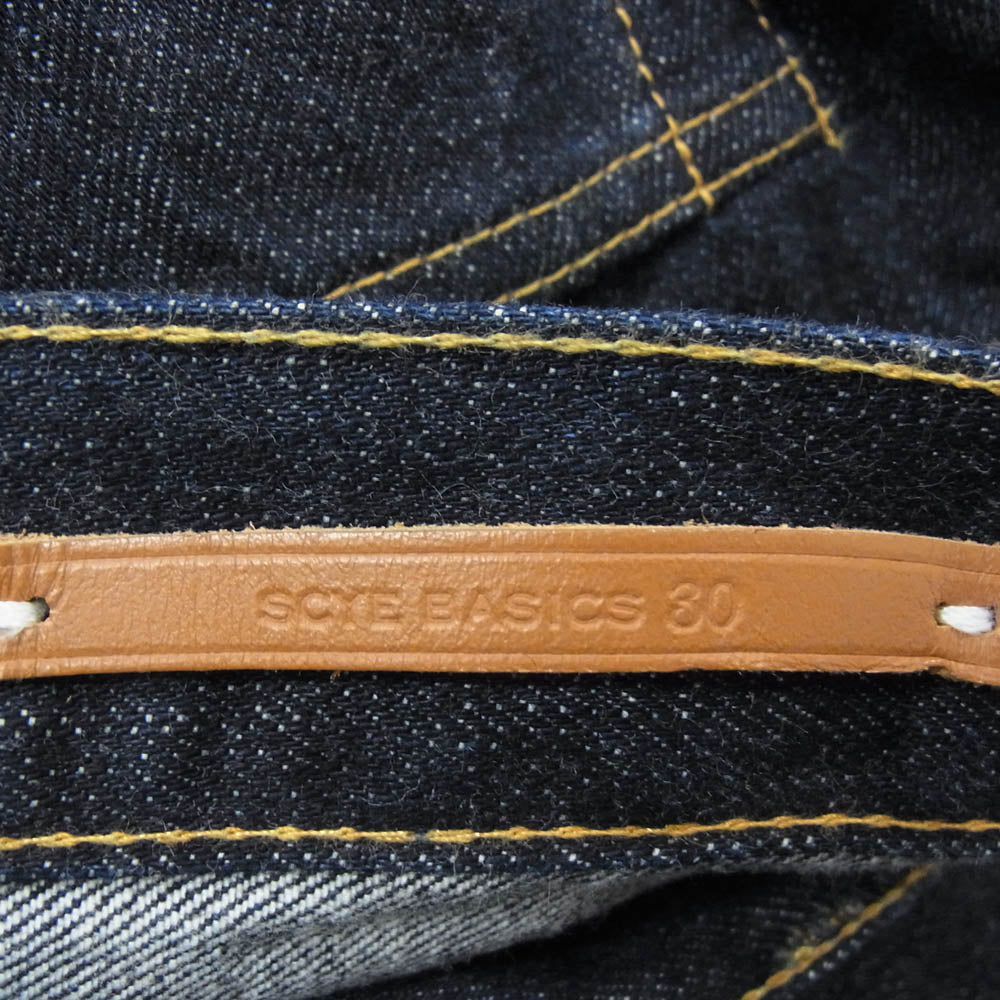 サイベーシックス 5725-81515-2 UNITED ARROWS 別注 ストレート デニムパンツ セルビッチ 赤耳 インディゴブルー系 30【中古】