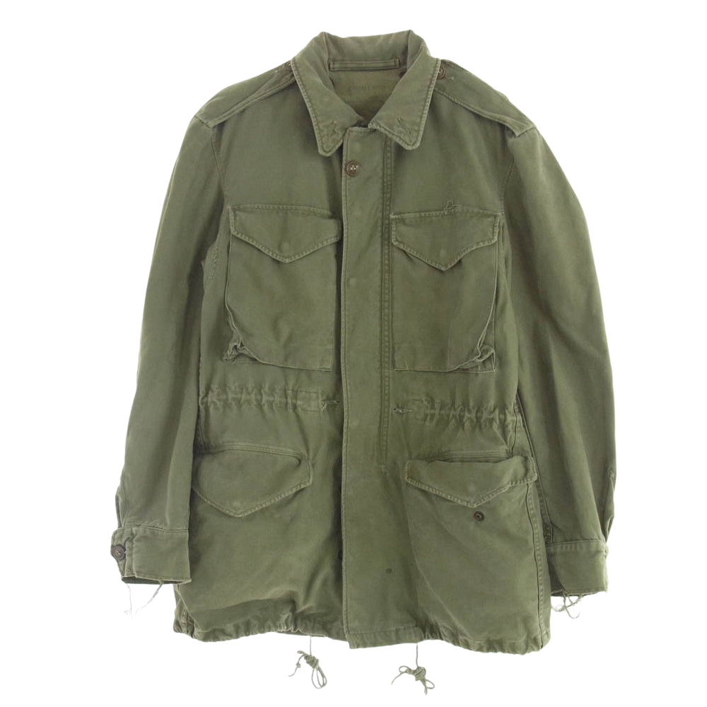 ヴィンテージ 50S 55-J-610-55 米軍実物 M51 フィールドジャケット カーキ系 XS【中古】