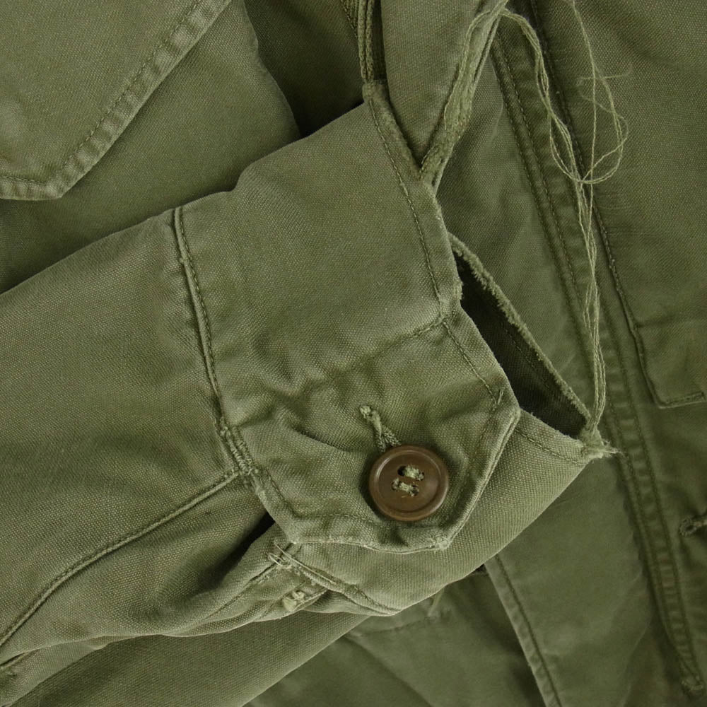 ヴィンテージ 50S 55-J-610-55 米軍実物 M51 フィールドジャケット カーキ系 XS【中古】