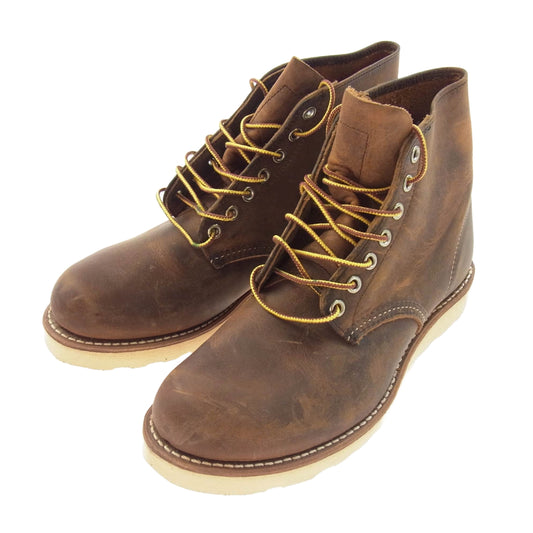 RED WING レッドウィング 9111 6inch PLAIN TOE Rough&Tough プレーントゥ ブーツ ブラウン系 US7D【新古品】【未使用】【中古】