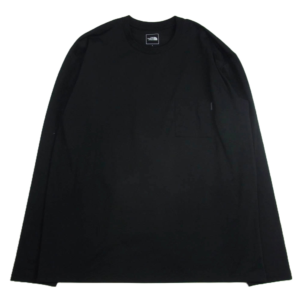 THE NORTH FACE ノースフェイス NT12260 L/S Airy Relax Tee エアリー リラックス 長袖 Tシャツ カットソー ブラック系 L【中古】