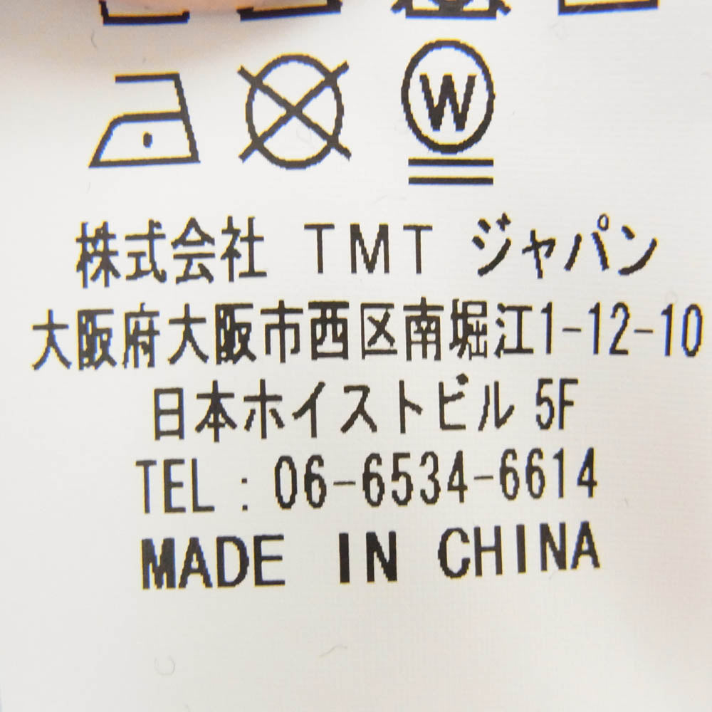 TMT ティーエムティー 胸プリント クルーネック 丸首 スウェット ブラック系 L【中古】