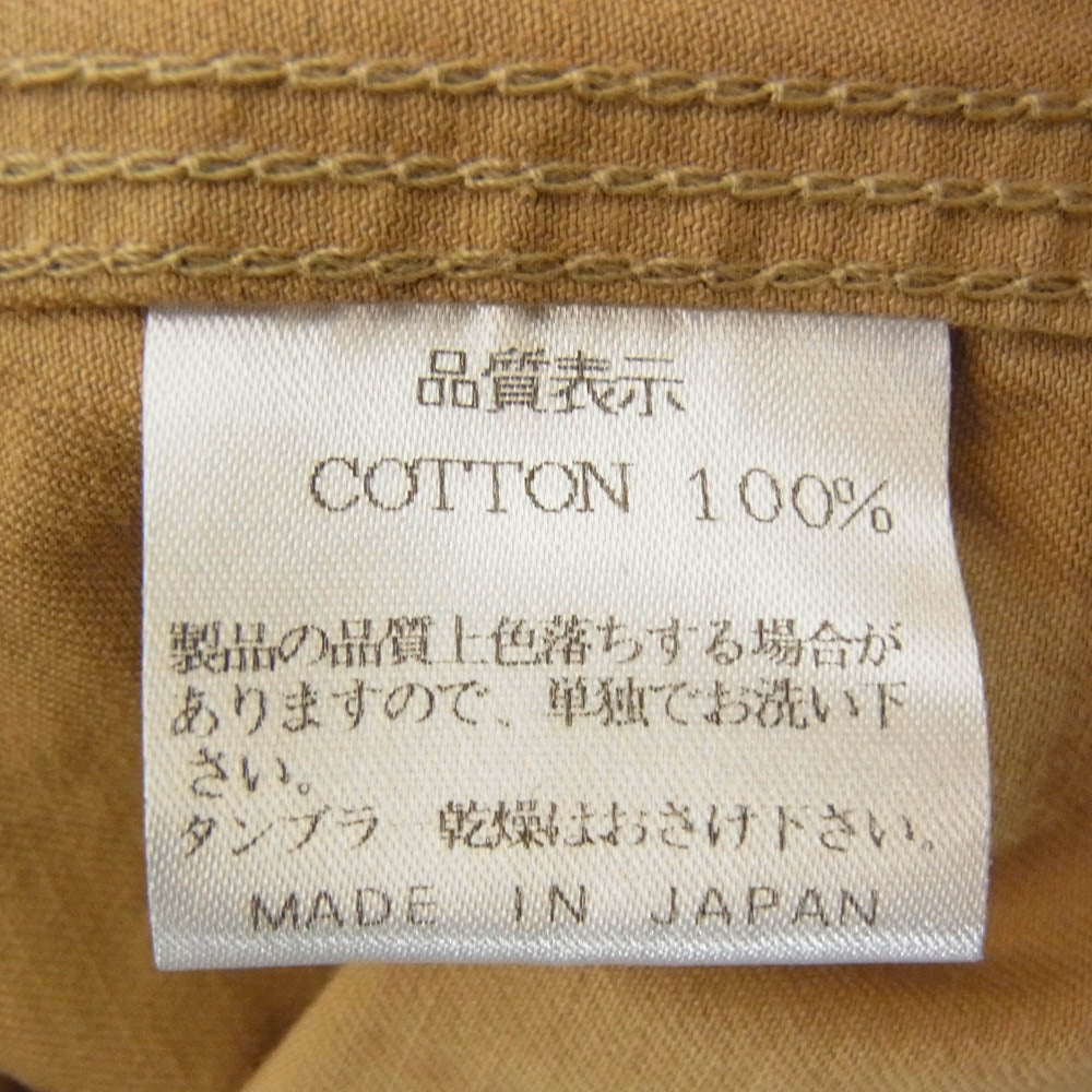 THE FLAT HEAD ザフラットヘッド ワーク シャツ 長袖 ブラウン系 36【中古】