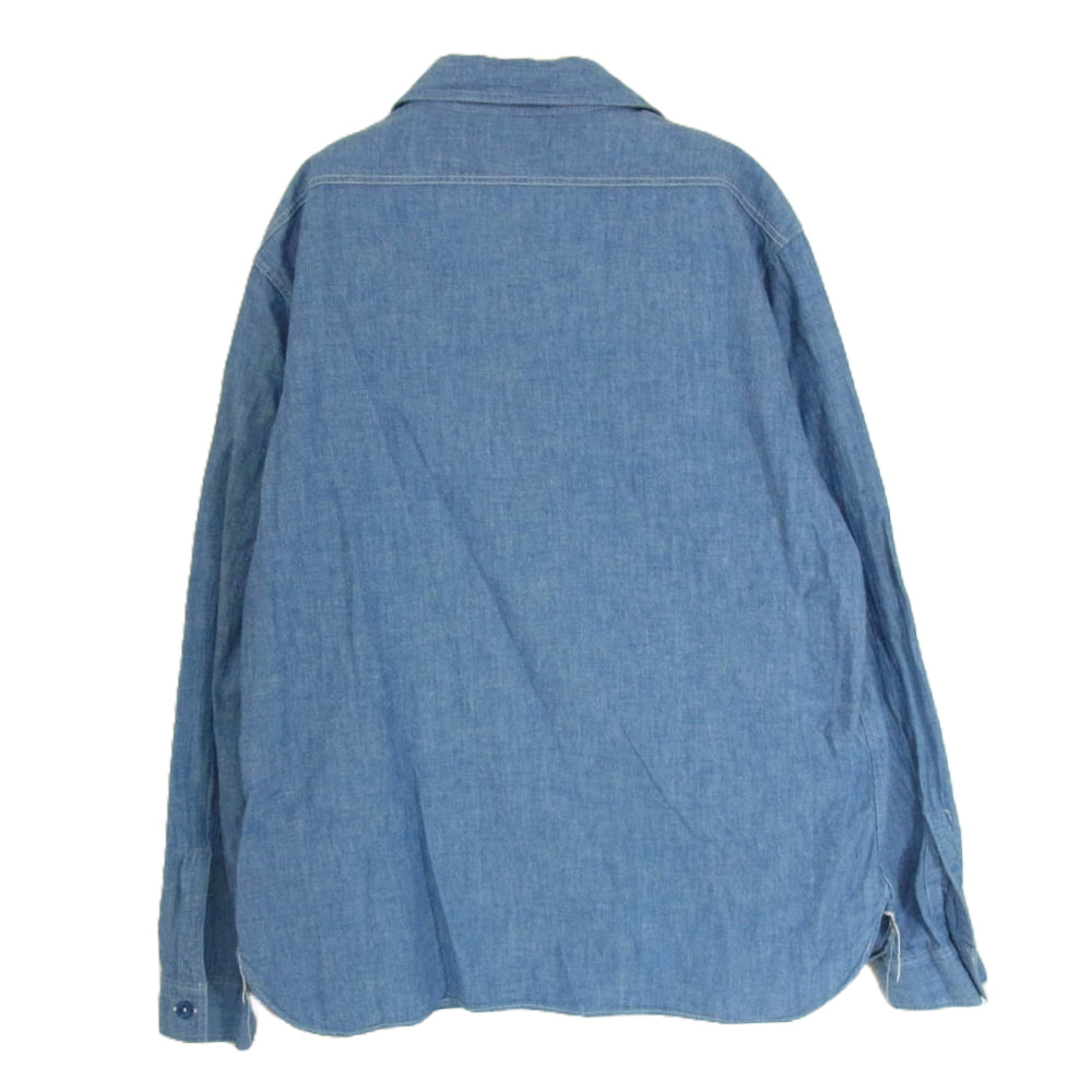 Buzz Rickson's バズリクソンズ BR25995 BLUE CHAMBRAY WORK SHIRT シャンブレー ワーク シャツ 長袖 ブルー系 16 16 1/2【中古】