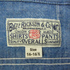 Buzz Rickson's バズリクソンズ BR25995 BLUE CHAMBRAY WORK SHIRT シャンブレー ワーク シャツ 長袖 ブルー系 16 16 1/2【中古】