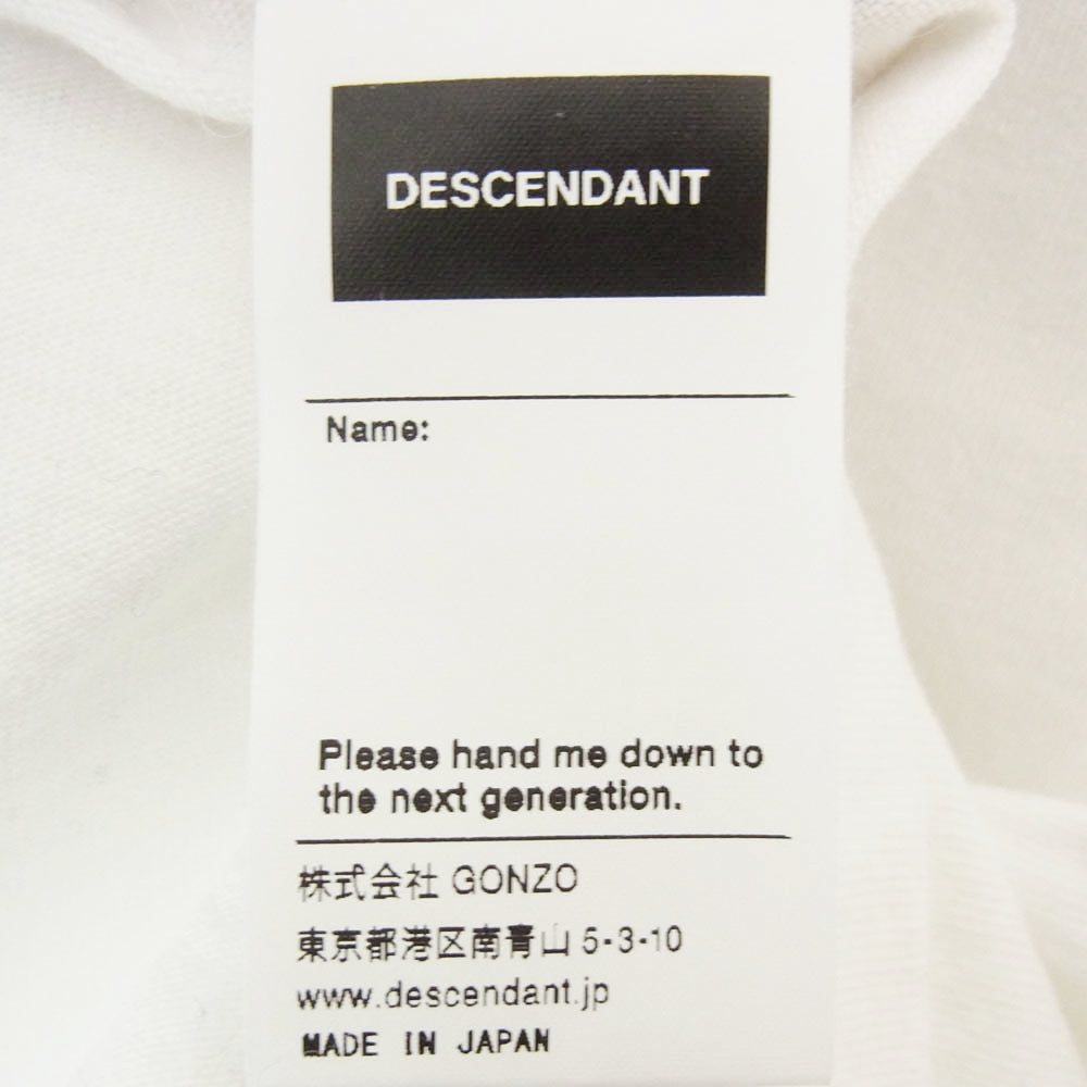 DESCENDANT ディセンダント 24SS 241ATDS-STM07S BOX SS ボックス 半袖 Tシャツ ホワイト系 2【中古】