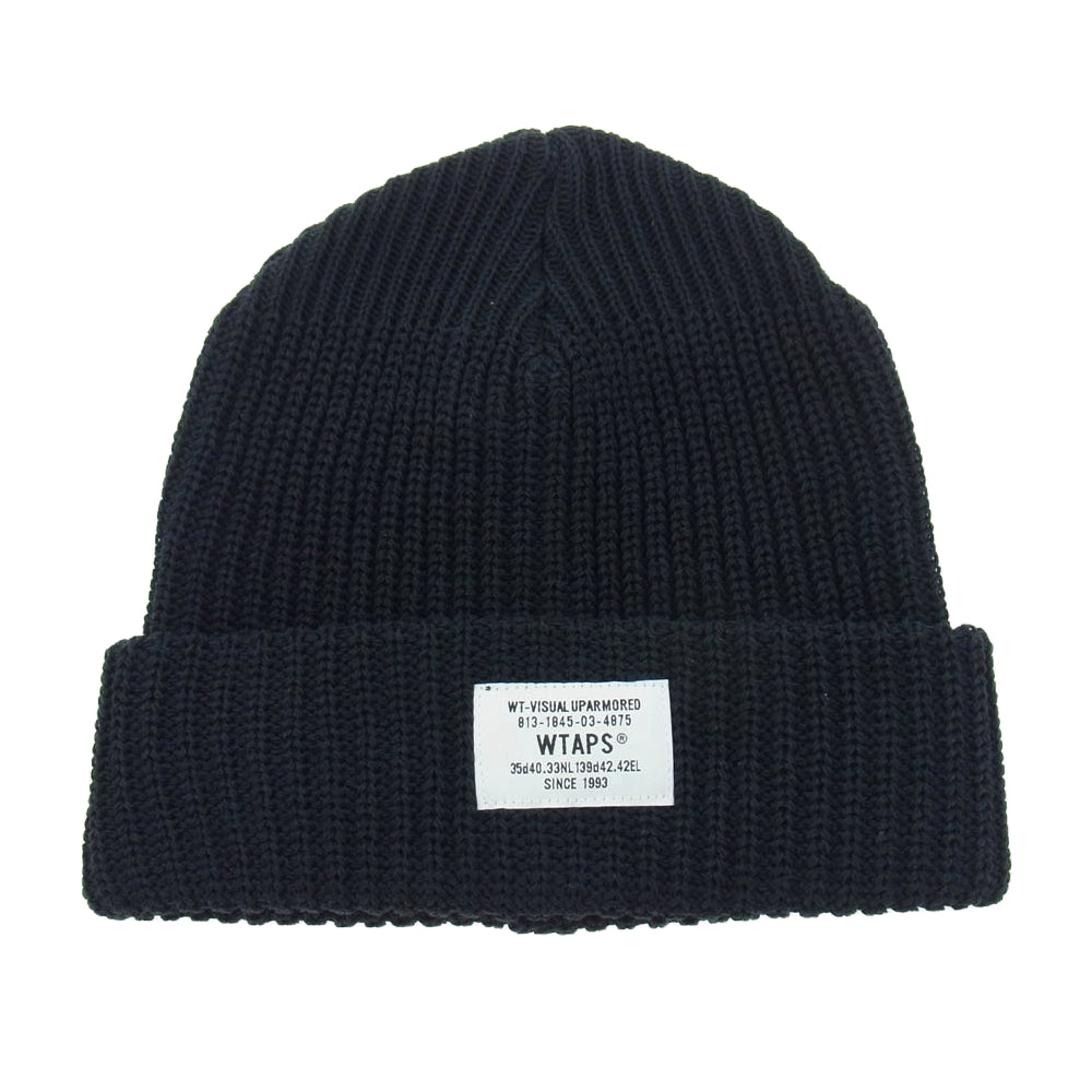 WTAPS ダブルタップス 22AW 222MADT-HT03 BEANIE 03 ビーニー ニット帽 ブラック系【中古】