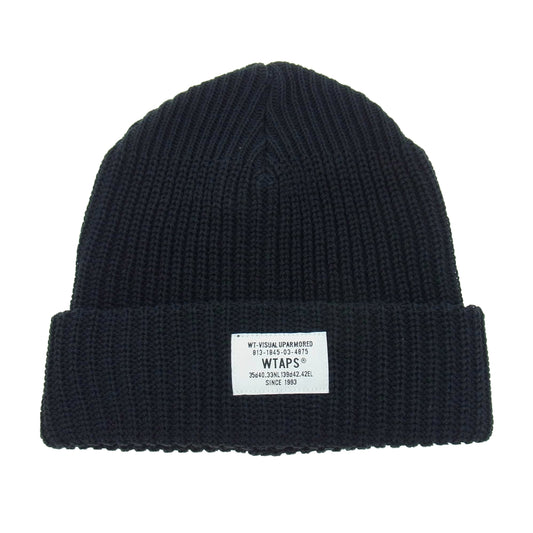 WTAPS ダブルタップス 22AW 222MADT-HT03 BEANIE 03 ビーニー ニット帽 ブラック系【中古】
