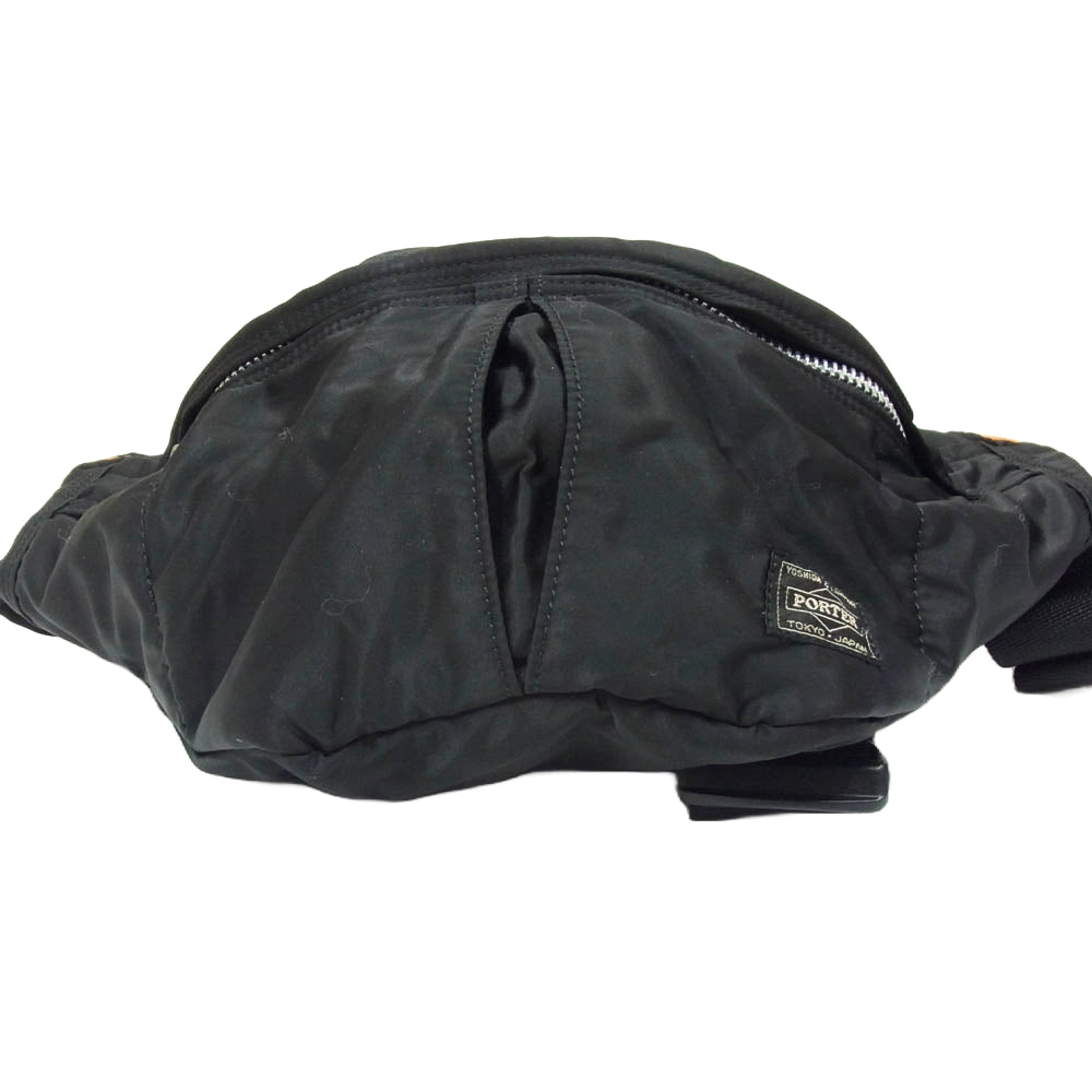 PORTER ポーター TANKER WAIST BAG タンカー ウエストバッグ ボディバッグ ブラック系【中古】