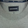 DESCENDANT ディセンダント 24SS STRAIN BERTH LS ロゴ 長袖 スウェット カットソー グレー系 2【中古】