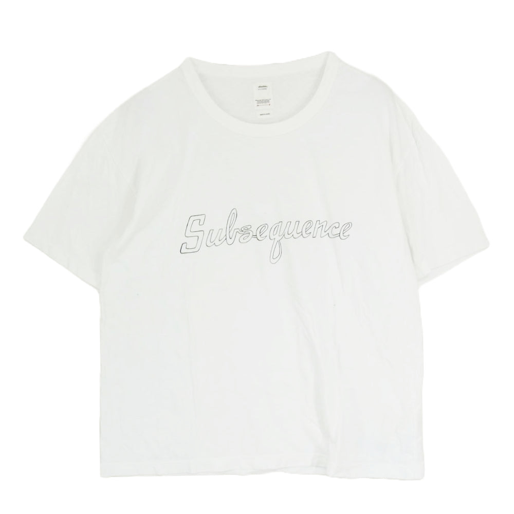 VISVIM ビズビム 0619905010002 JUMBO TEE S/S Subsequence ジャンボ Tシャツ ロゴ 半袖 Tシャツ ホワイト ホワイト系 4【中古】