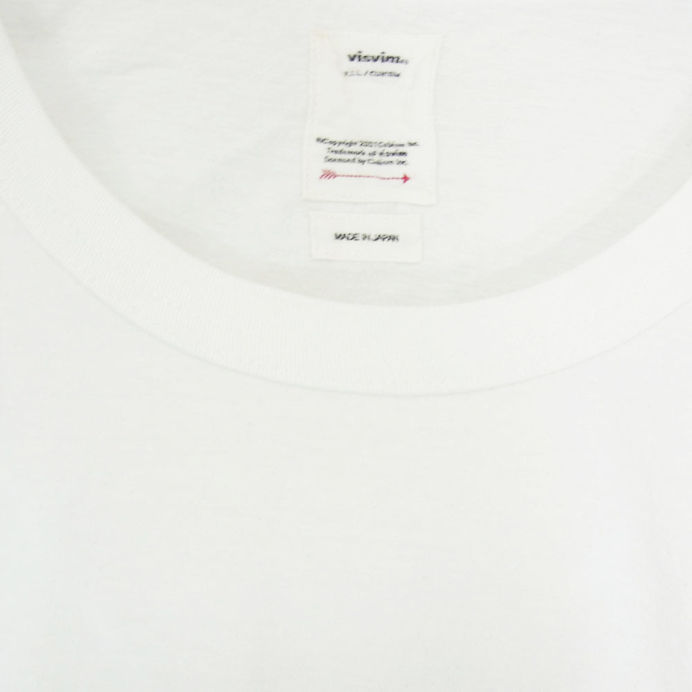 VISVIM ビズビム 0619905010002 JUMBO TEE S/S Subsequence ジャンボ Tシャツ ロゴ 半袖 Tシャツ ホワイト ホワイト系 4【中古】