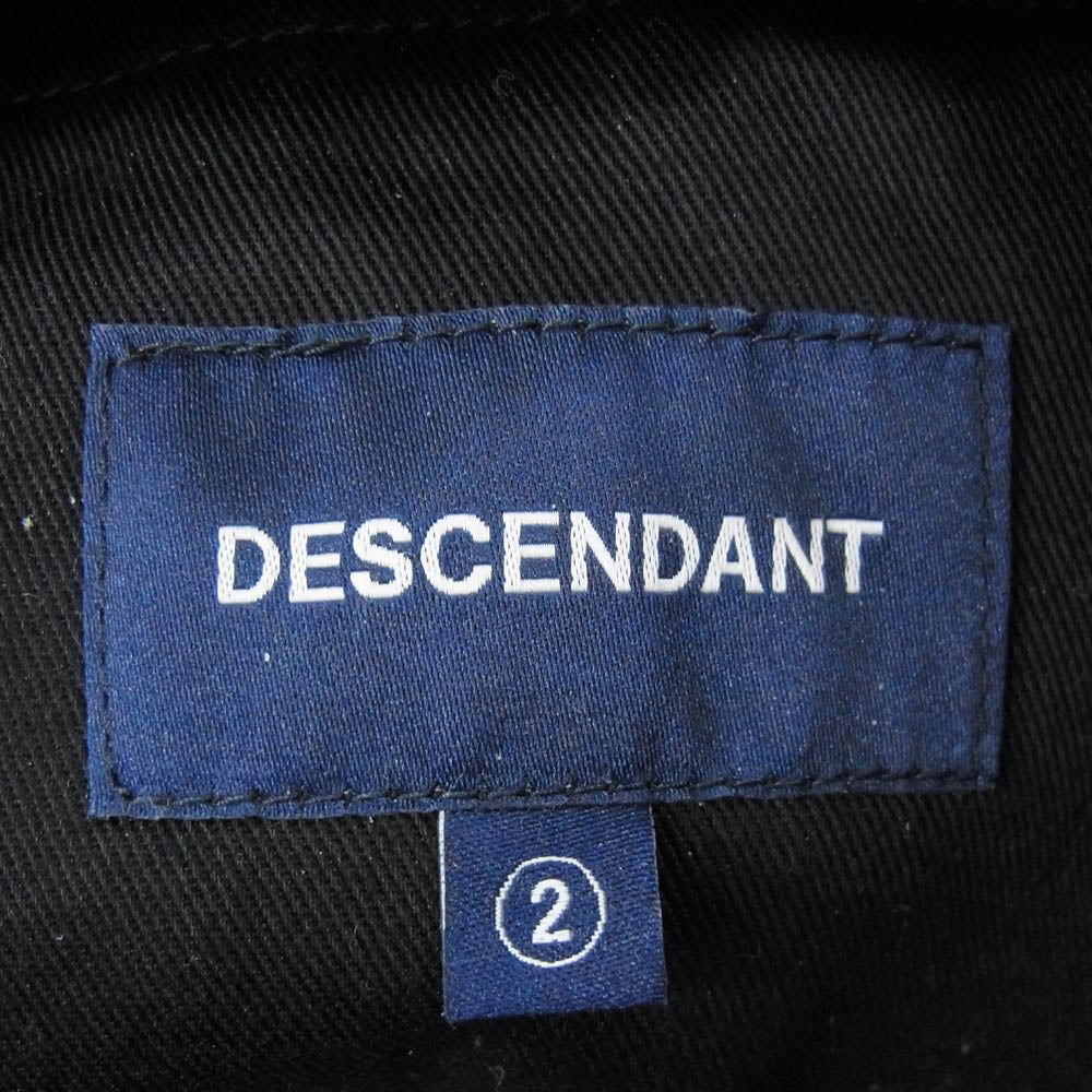 DESCENDANT ディセンダント 242TQDS-PTM02 WEBBING TROUSERS トラウザーズ パンツ ブラック系 2【美品】【中古】