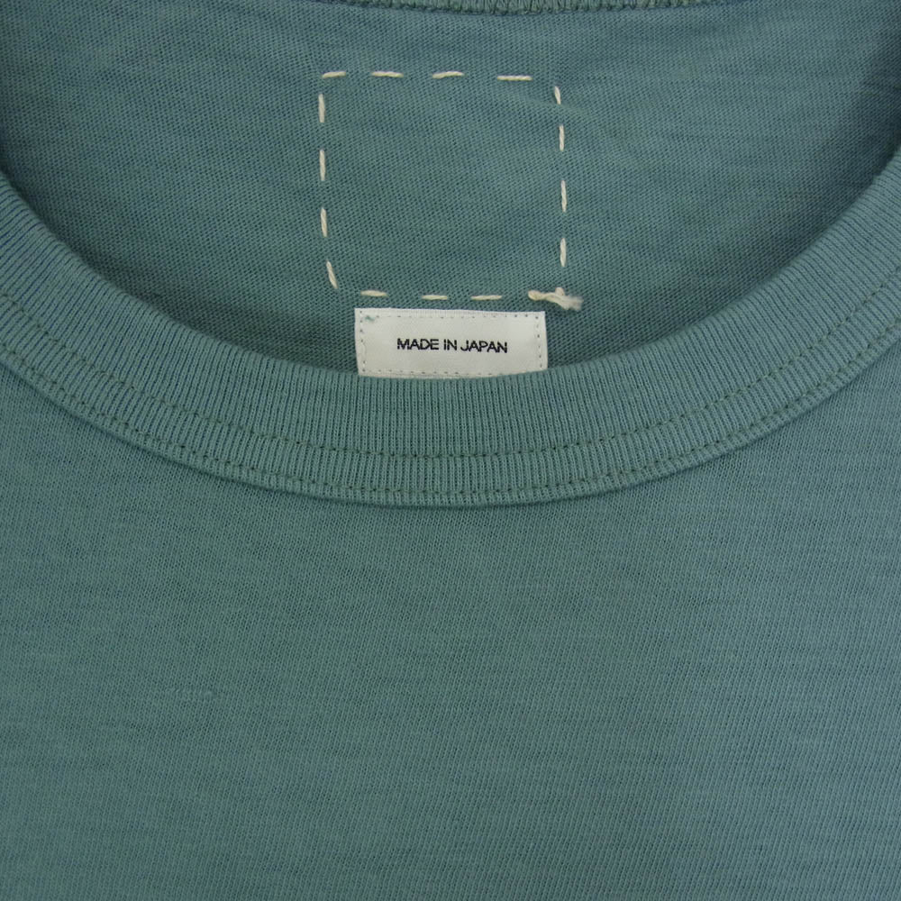 VISVIM ビズビム 20SS 619905010005 JUMBO TEE S/S VEG DYE Subsequenc ジャンボ Tシャツ ロゴ 半袖 Tシャツ グリーン系 4【極上美品】【中古】