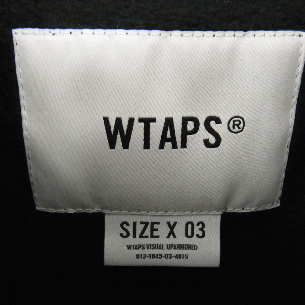 WTAPS ダブルタップス 24AW 242ATDT-CSM18 ACADEMY SWEATER プルオーバー ロゴ スウェット ブラック系 03【極上美品】【中古】