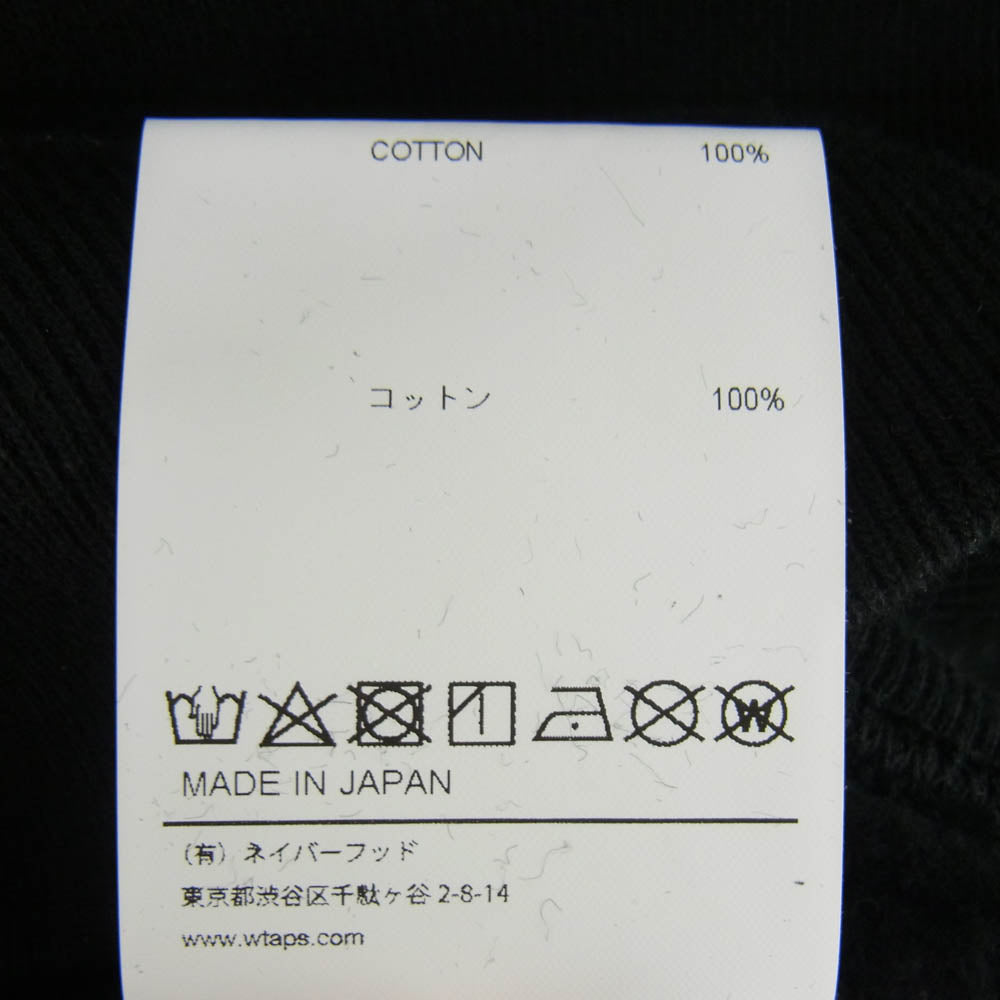 WTAPS ダブルタップス 24AW 242ATDT-CSM18 ACADEMY SWEATER プルオーバー ロゴ スウェット ブラック系 03【極上美品】【中古】