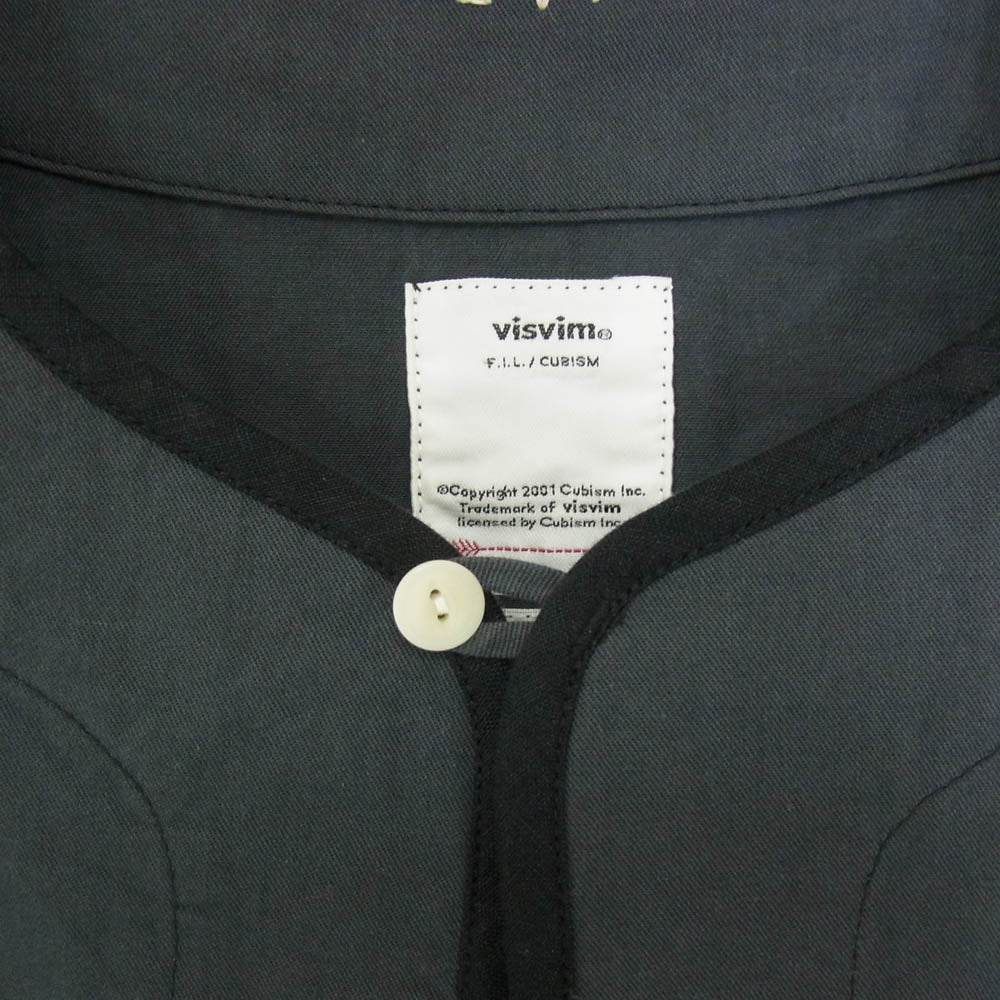 VISVIM ビズビム 0118205011005 BORDER TUNIC P.O. VT BANDANA F.I.L. バンダナ 長袖 チュニック グレー系 3【中古】