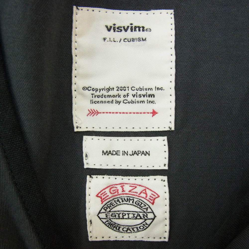 VISVIM ビズビム 0118205011005 BORDER TUNIC P.O. VT BANDANA F.I.L. バンダナ 長袖 チュニック グレー系 3【中古】