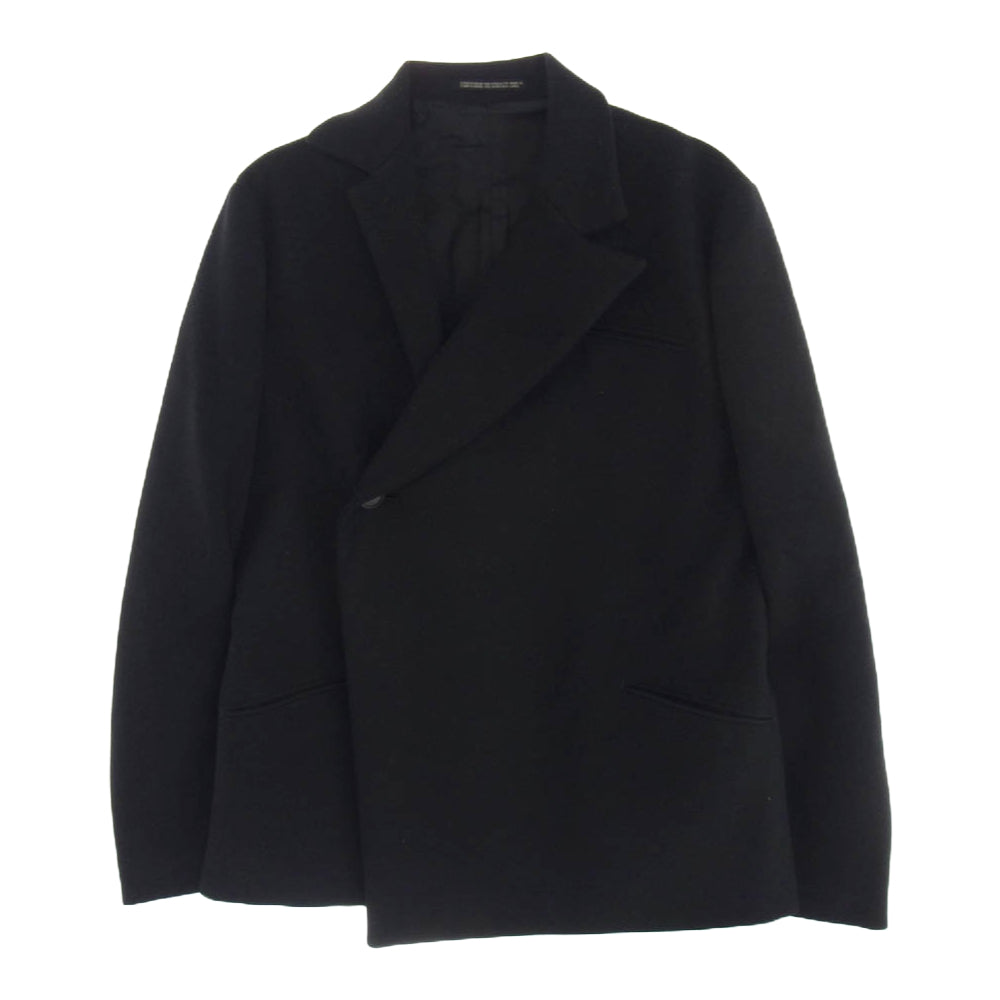 Yohji Yamamoto ヨウジヤマモト YN-J05-106 Y's ワイズ アシンメトリー 変形 ウール100％ 裏地キュプラ ジャケット ブラック系 2【中古】