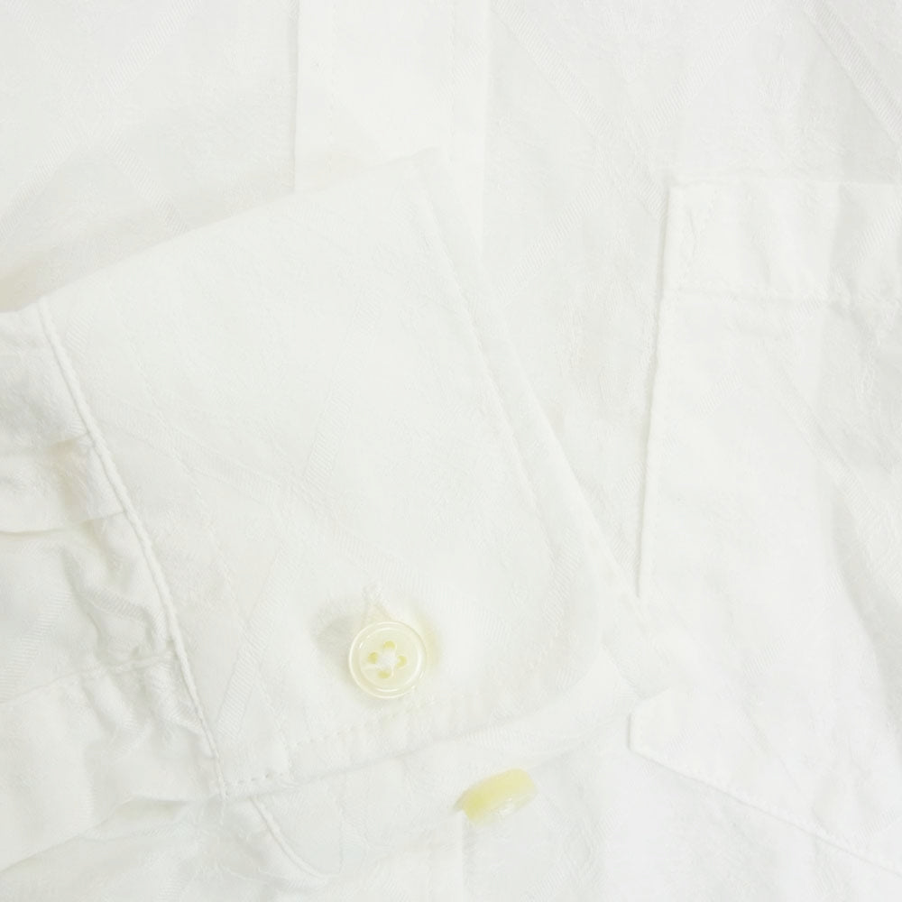 GANGSTERVILLE ギャングスタービル GSV-19-AW-27 MUGGLER L/S SHIRTS 裾刺繍 ボタンダウン 長袖 シャツ ホワイト系 S【中古】