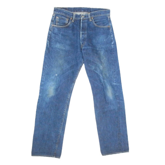 Levi's リーバイス 501XX ボタン裏 555 バレンシア工場 USA製 90s デニム パンツ インディゴブルー系 34【中古】