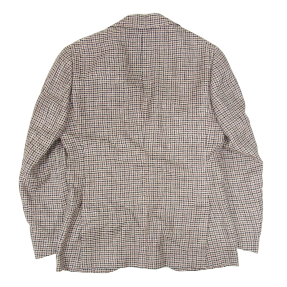 ブリッラ ペル イル グスト 24-16-1391-015 CANONICO GUNCLUB CHECK JACKET チェック ジャケット エンジ系 48【中古】